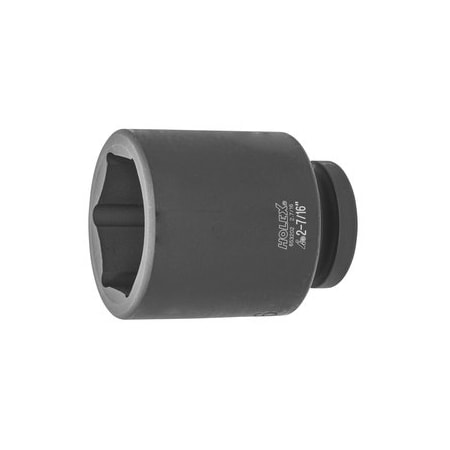 Holex Impact Socket, 1 inch Drive, 6 pt, Deep, 2-7/16 inch 653202 2.7/16